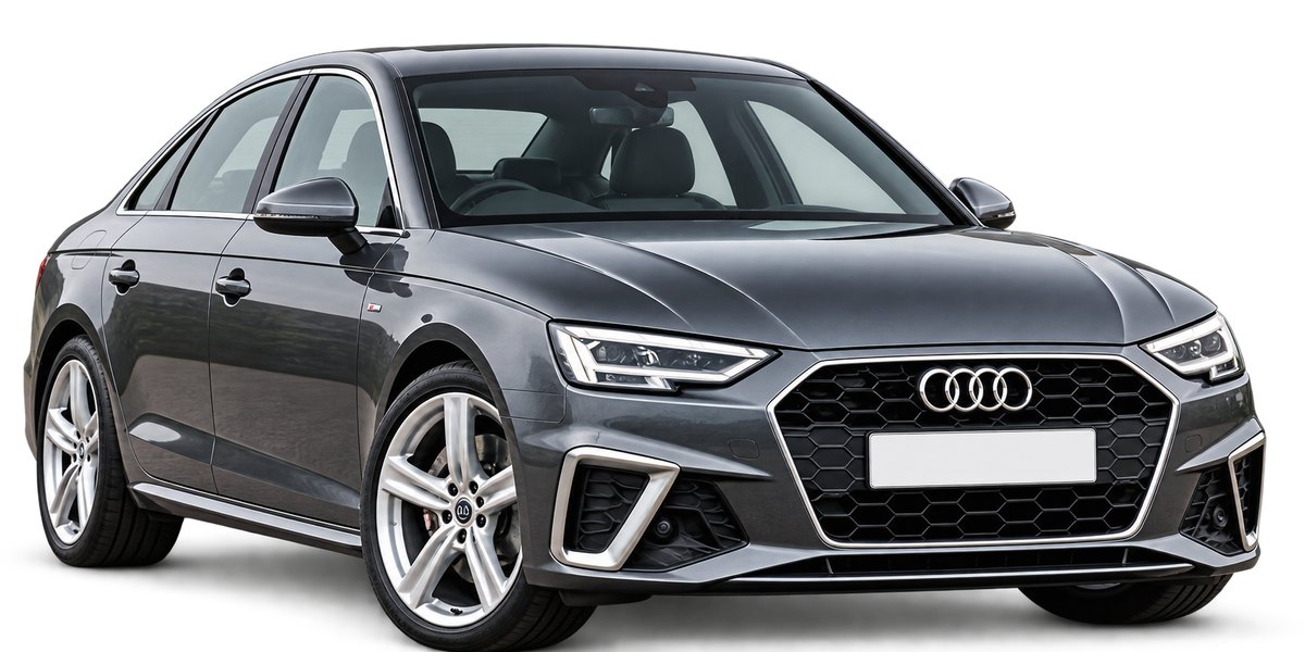 Grey Audi A4 saloon, illustrative image
