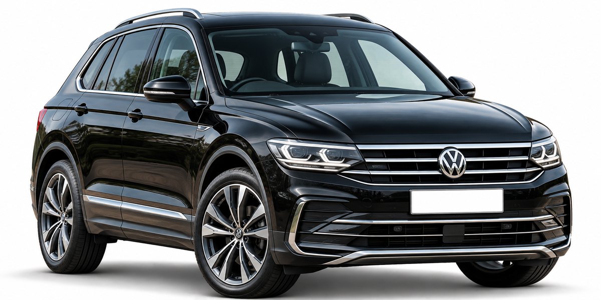 Black Volkswagen Tiguan SUV, illustrative image
